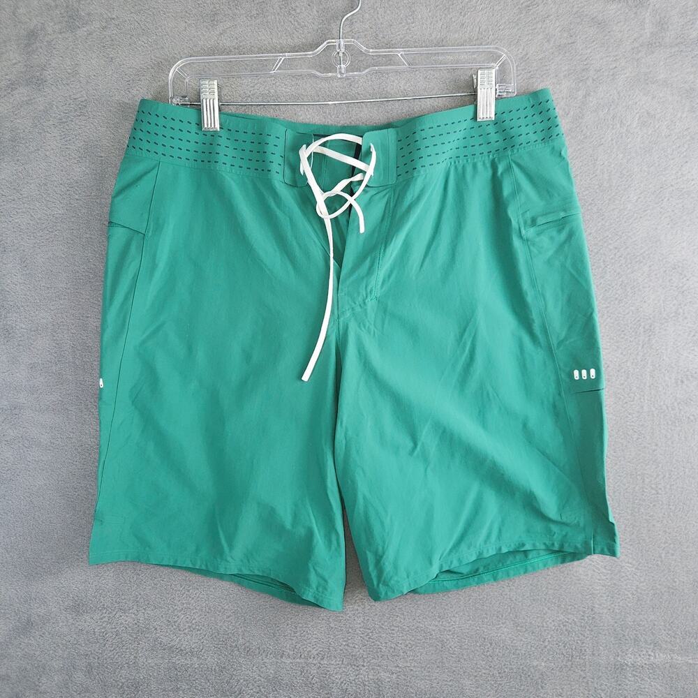 Lululemon Green Lace Up Shorts Size 34